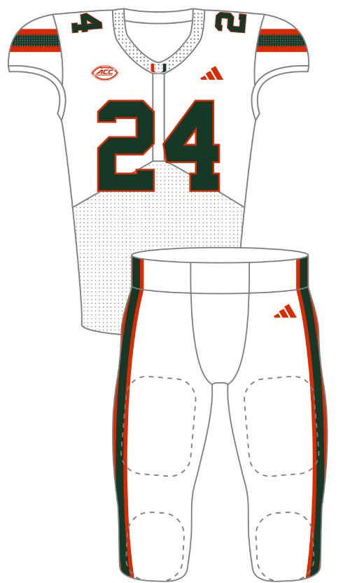 Miami 2024 White Uniform