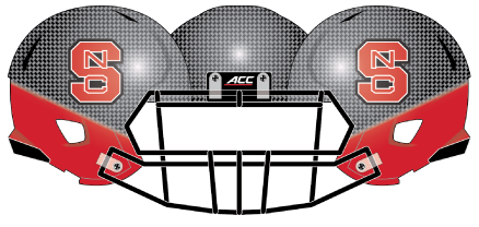 2014 NC State Blackout Helmet