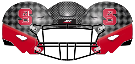 2014 NC State Blackout Helmet