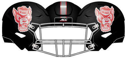 2017 NC State Black Howl Helmet