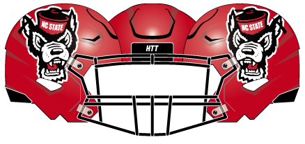 2021 NC State Red Helmet