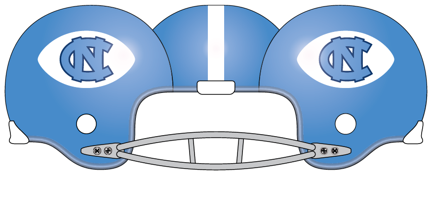 North Carolina 1967 Blue Helmet