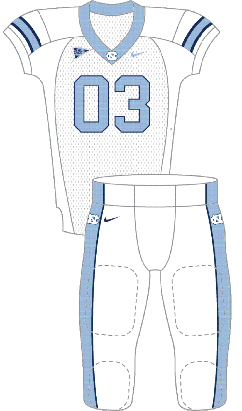 North Carolina 2013 White Uniform