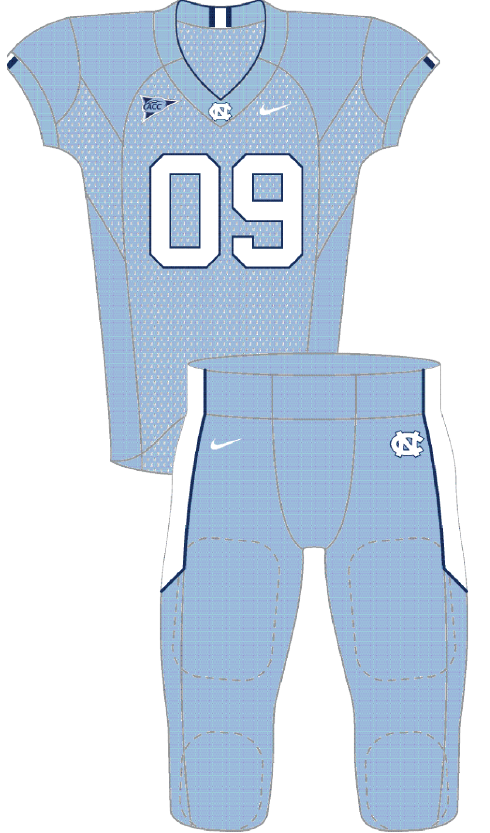 North Carolina 2009 Blue Uniform