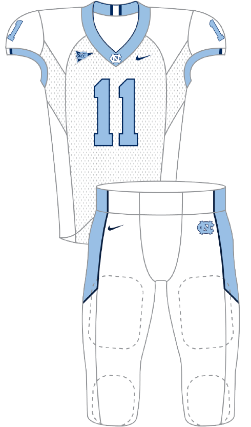 North Carolina 2011 White Uniform