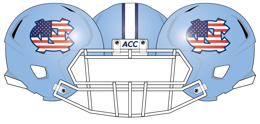 North Carolina 2012 Flag Helmet