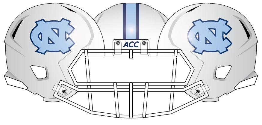 North Carolina 2012 White White Helmet