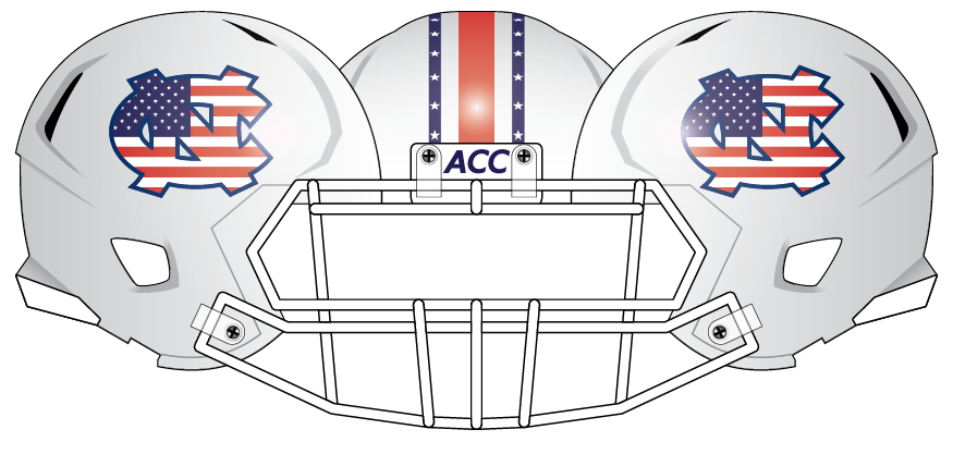 North Carolina 2013 Flag Helmet
