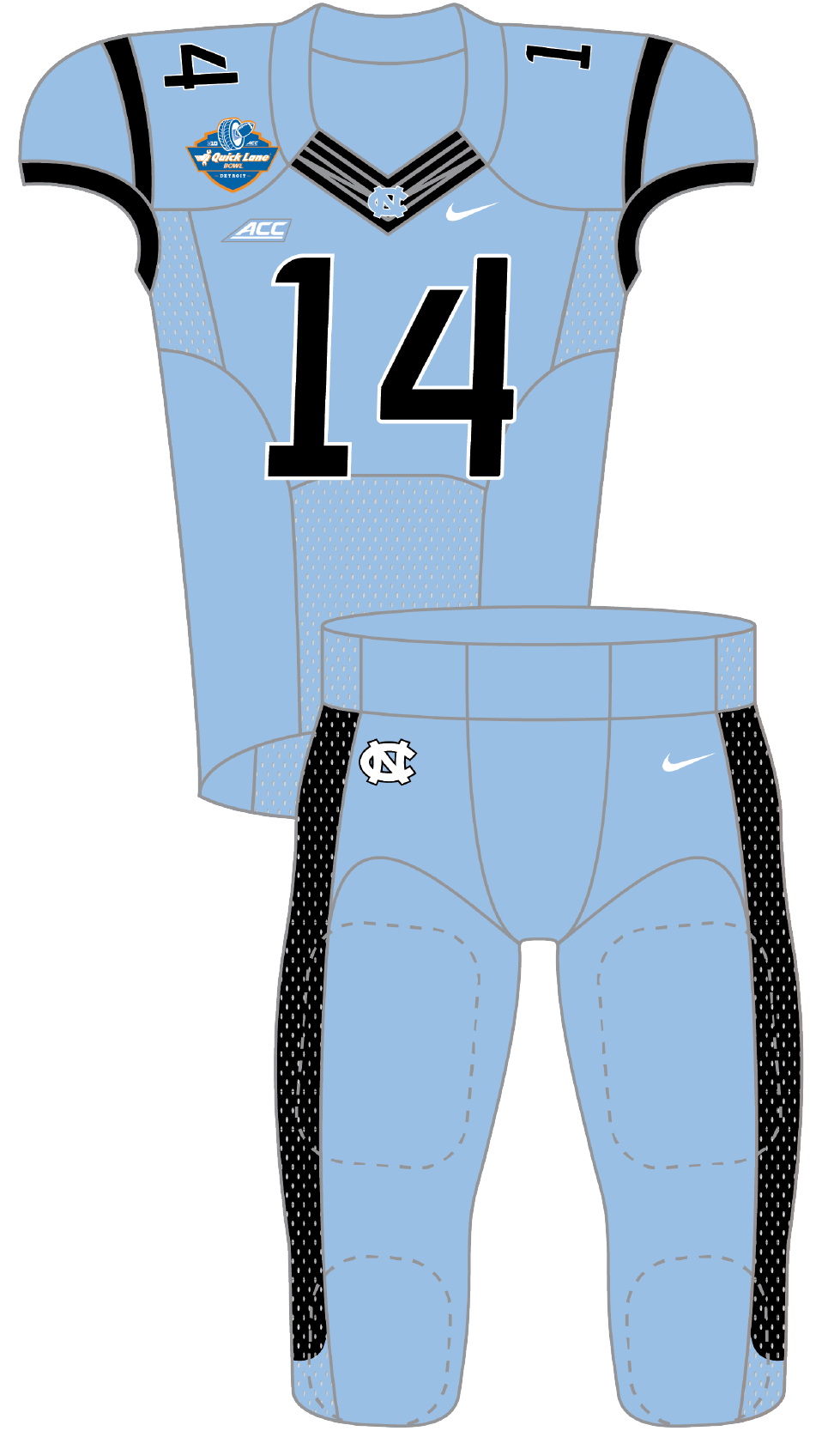North Carolina 2014 Blue Uniform