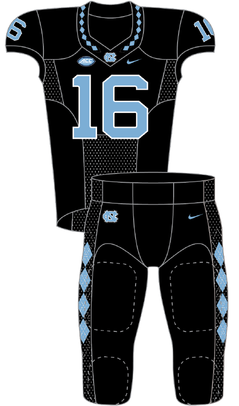 North Carolina 2016 Black Uniform