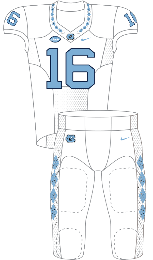 North Carolina 2016 White Uniform