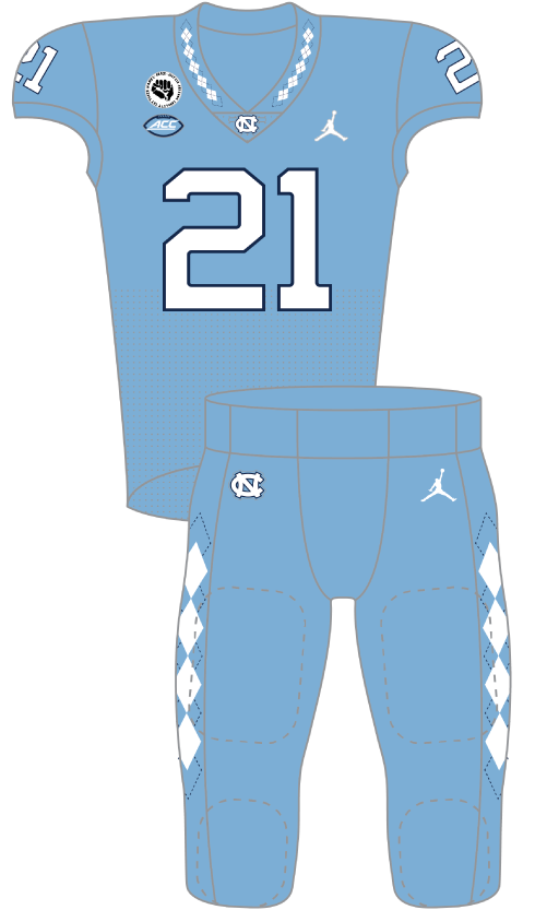 North Carolina 2021 Blue Uniform