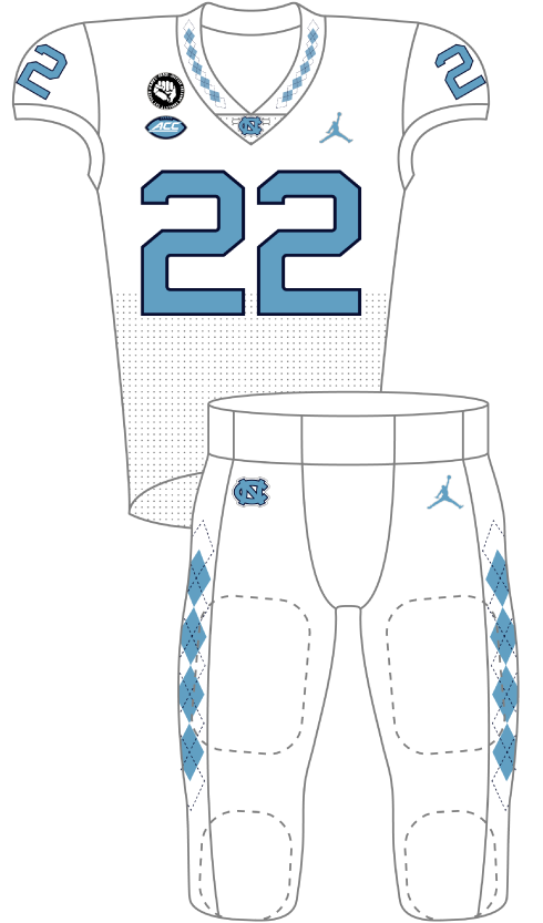 North Carolina 2022 White Uniform