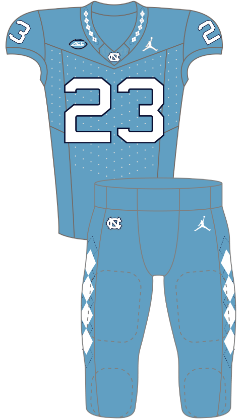 North Carolina 2023 Blue Uniform