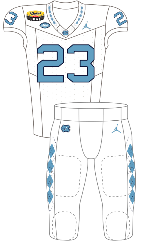 North Carolina 2023 White Uniform