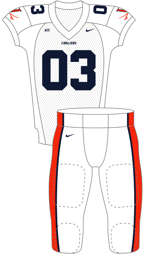 Virginia 2003 White Uniform