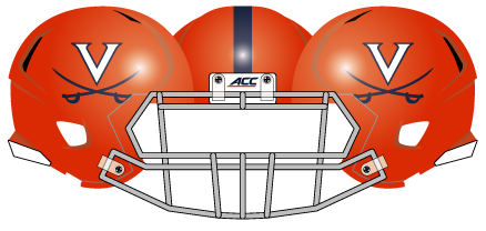 Virginia 2014 Orange Helmet