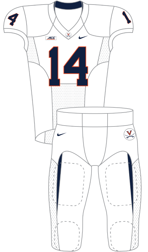 Virginia 2014 White Uniform