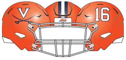 Virginia 2016 Orange Helmet