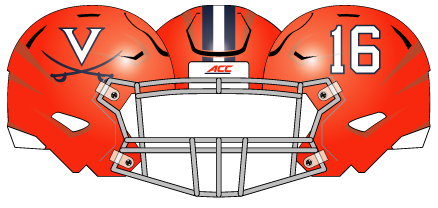 Virginia 2016 Orange Helmet