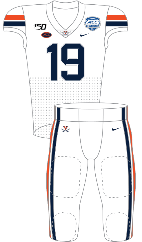 Virginia 2019 White Uniform