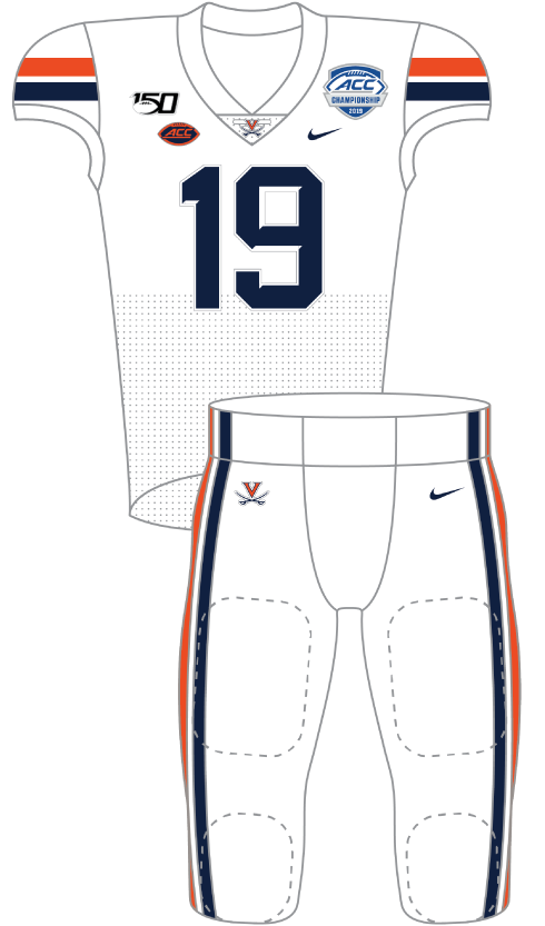 Virginia 2019 White Uniform