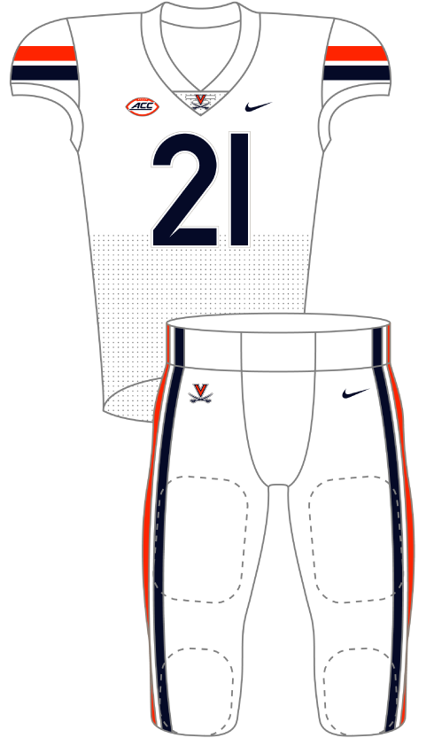 Virginia 2021 White Uniform