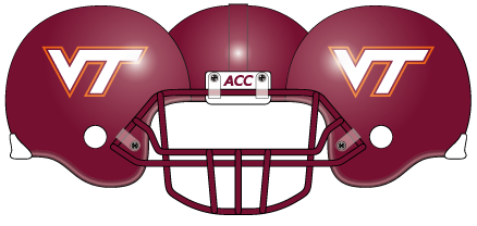 Virginia Tech 2004 Maroon Helmet