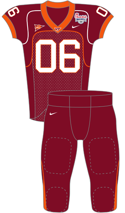 Virginia Tech 2006 Maroon Uniform