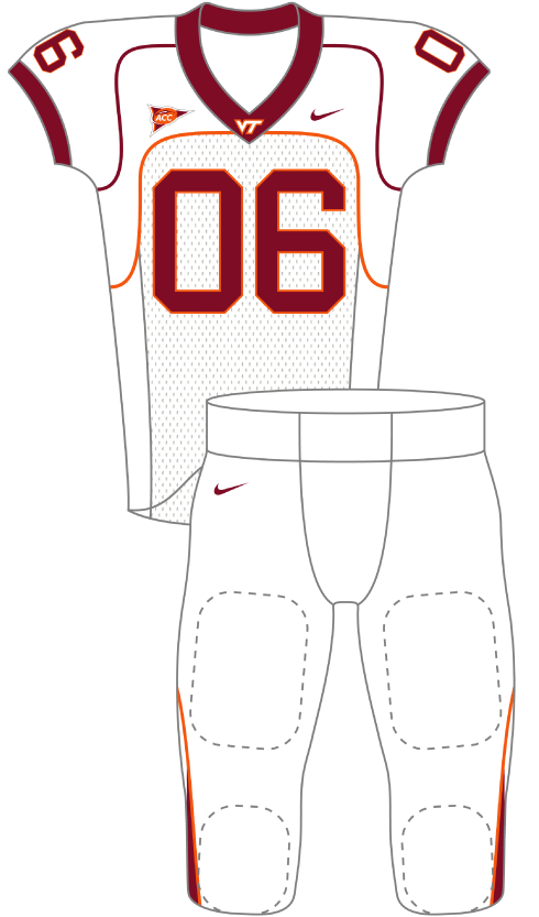 Virginia Tech 2006 White Uniform