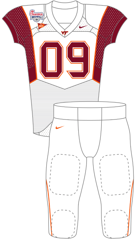 Virginia Tech 2009 White Uniform