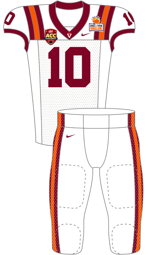 Virginia Tech 2010 White Uniform