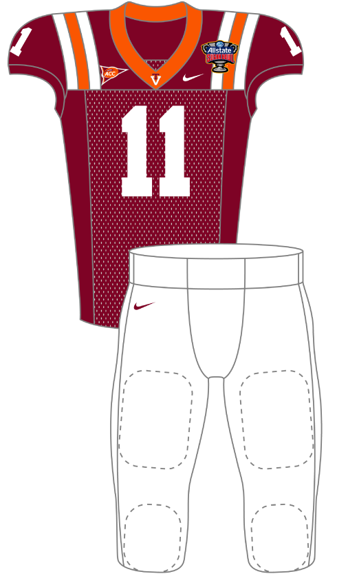 Virginia 2011 Maroon Uniform