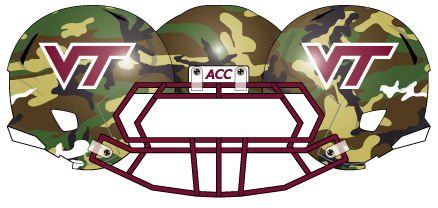 Virginia Tech 2012 Camo Helmet