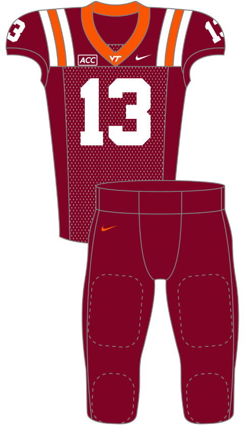 Virginia 2013 Maroon Uniform