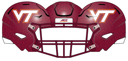 Virginia Tech 2015 Maroon Helmet