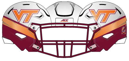 Virginia Tech 2015 Sripes Helmet