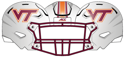 Virginia Tech 2016 White  Helmet