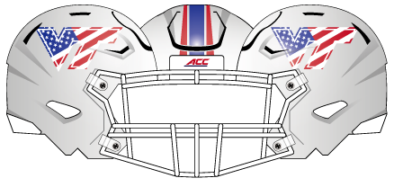 Virginia Tech 2017 Flag Helmet