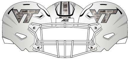 Virginia Tech 2017 Hokie Stone Helmet