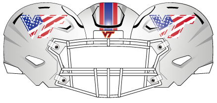 Virginia Tech 2023 White Flag Helmet