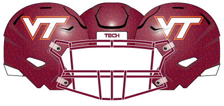 Virginia Tech 2024 Maroon Helmet