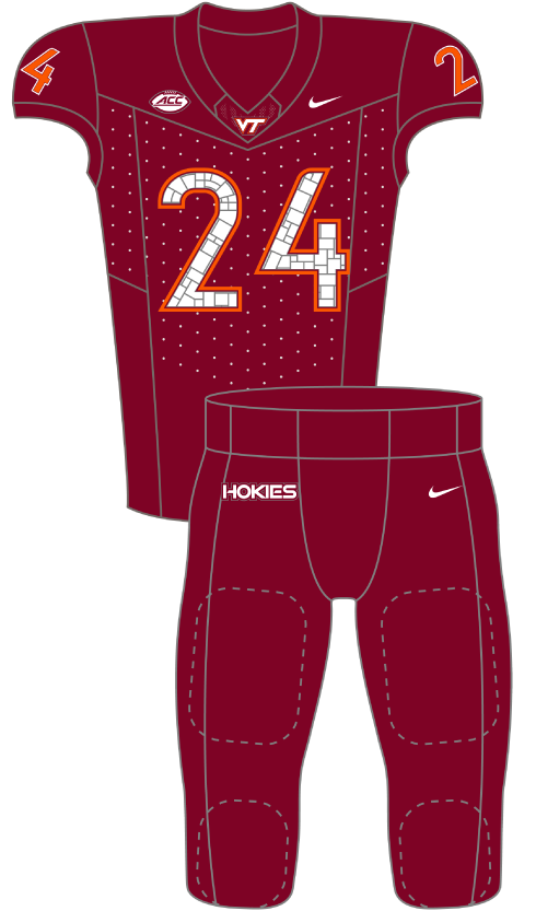Virginia 2024 Maroon Uniform