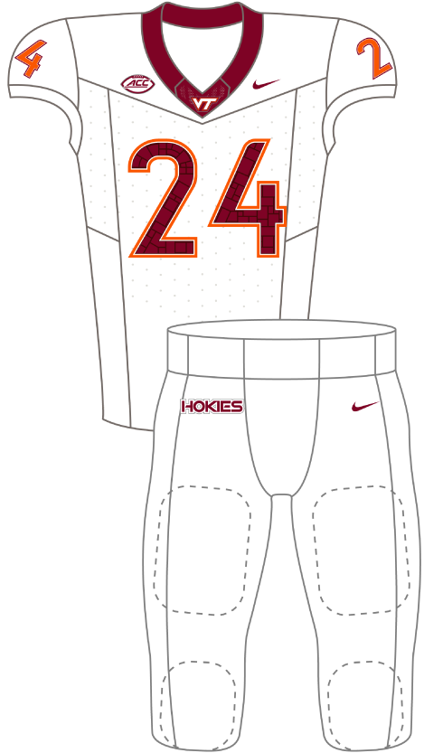 Virginia 2024 White Uniform