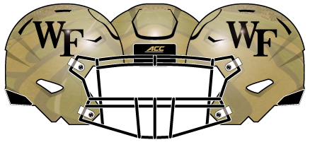 Wake Forest 2019 Gold Metallic Helmet