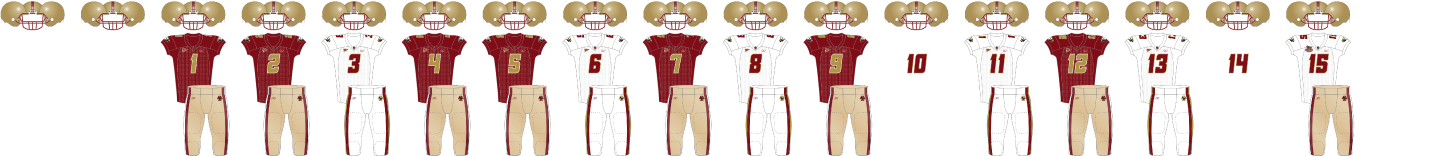 2009 Boston College Uniform Combinations