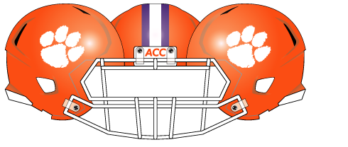 clemson 20059 Orange Helmet