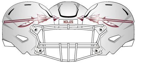 Florida State 2022 White Helmet White Facemask