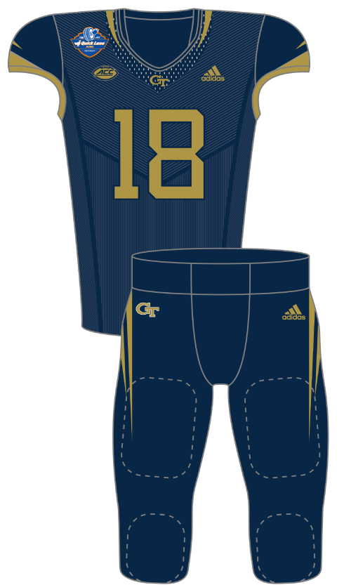 Georgia Tech 2018 Blue Uniform