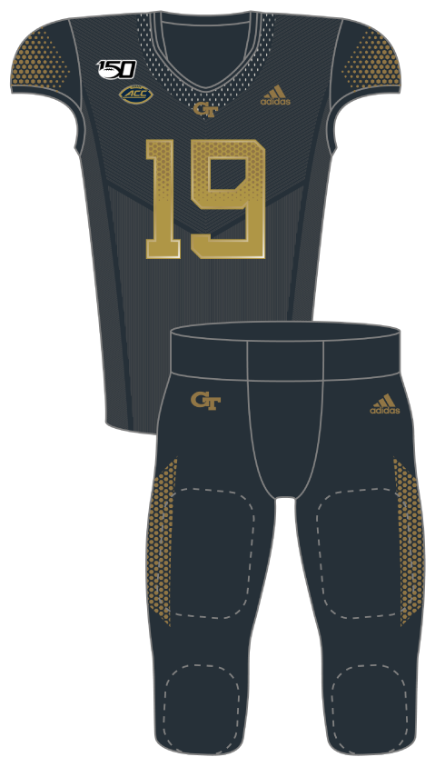 Georgia Tech 2019 Onyx  Uniform